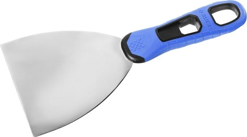 Шпатель ЗУБР ПРОФЕССИОНАЛ профилированное нержавеющее полотно, 2к ручка, 100 10049-10_z03 - изображение 2