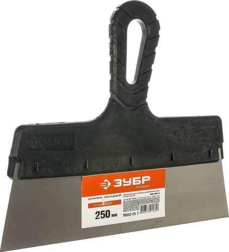 Шпатель ЗУБР СТАНДАРТ фасадный, стальное полотно, 250мм 10052-25