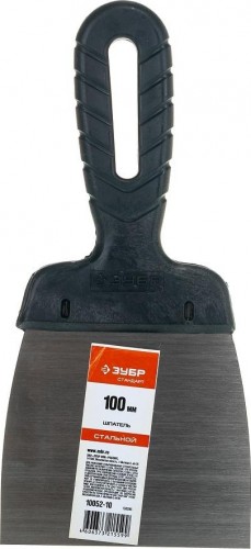 Шпатель ЗУБР СТАНДАРТ стальное полотно, 100мм 10052-10