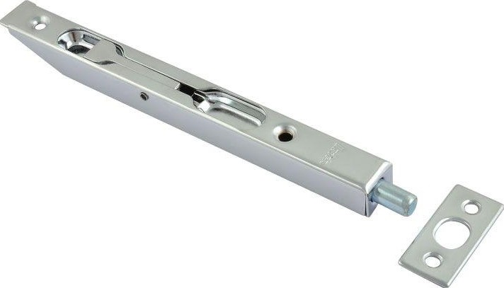 Шпингалет торцевой НОРА-М 6,5" для распашных дверей "Хром" 4531