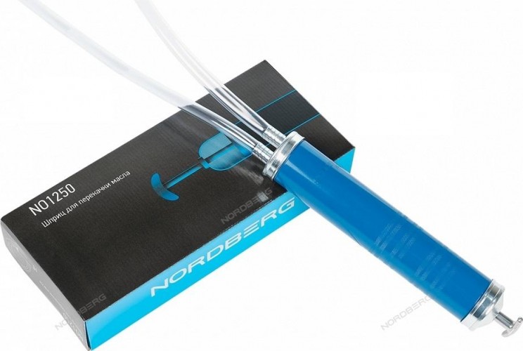 Шприц для заливки масла NORDBERG NO1250 500мл. ЦБ-00017343