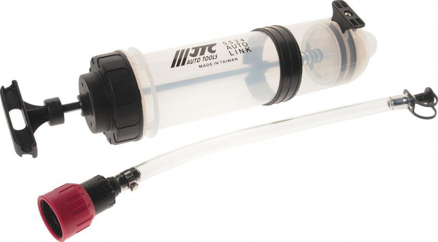 Шприц плунжерный маслозаливной JTC 5534 1500мл, d90х360 мм, полипропилен JTC-5534