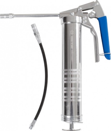 Шприц плунжерный пневматический KING TONY 9BU1432T 400 мл, гибкая насадка