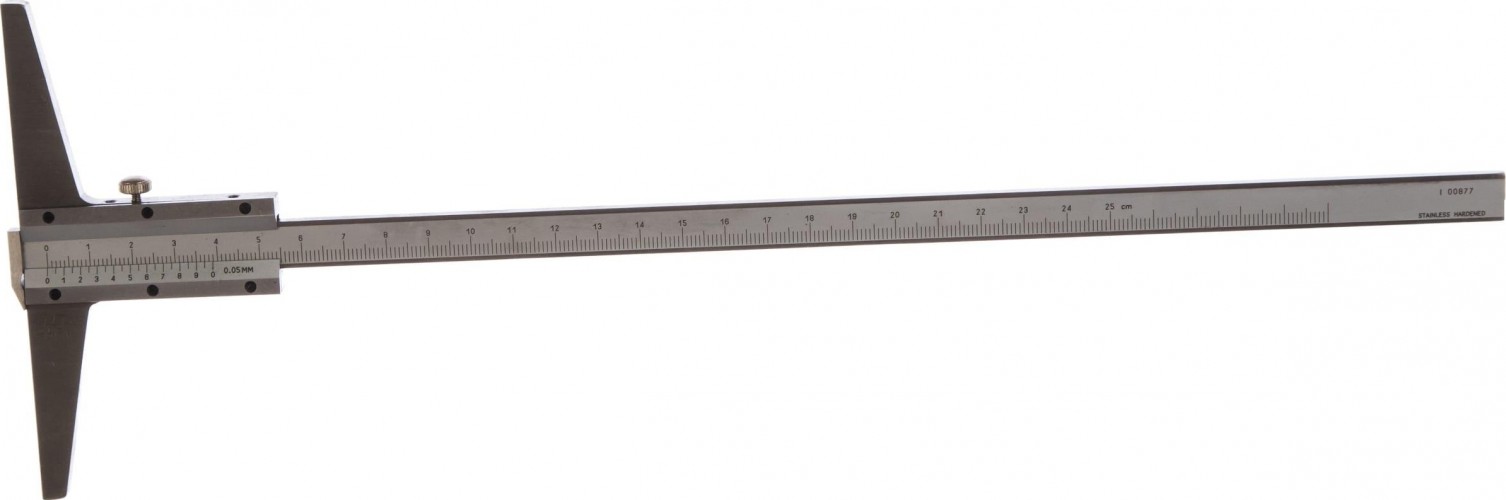 Штангенглубиномер с толщиномером (зацепом) SHAN ШГ 250 мм 343497