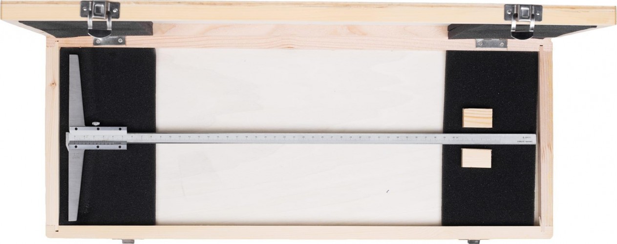 Штангенглубиномер с толщиномером (зацепом) SHAN ШГ 400 мм 343498 - изображение 3