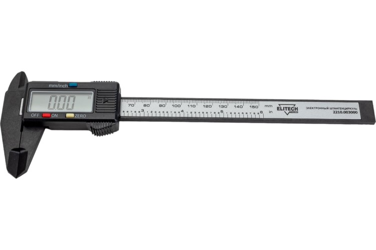 Штангенциркуль электронный ELITECH 2210.003000 ДМ 200010 - изображение 2