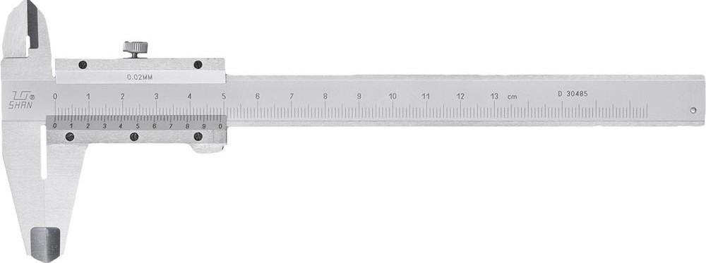 Штангенциркуль SHAN ШЦ-I 125 0.02, L - 125 мм губки 40 мм 123637