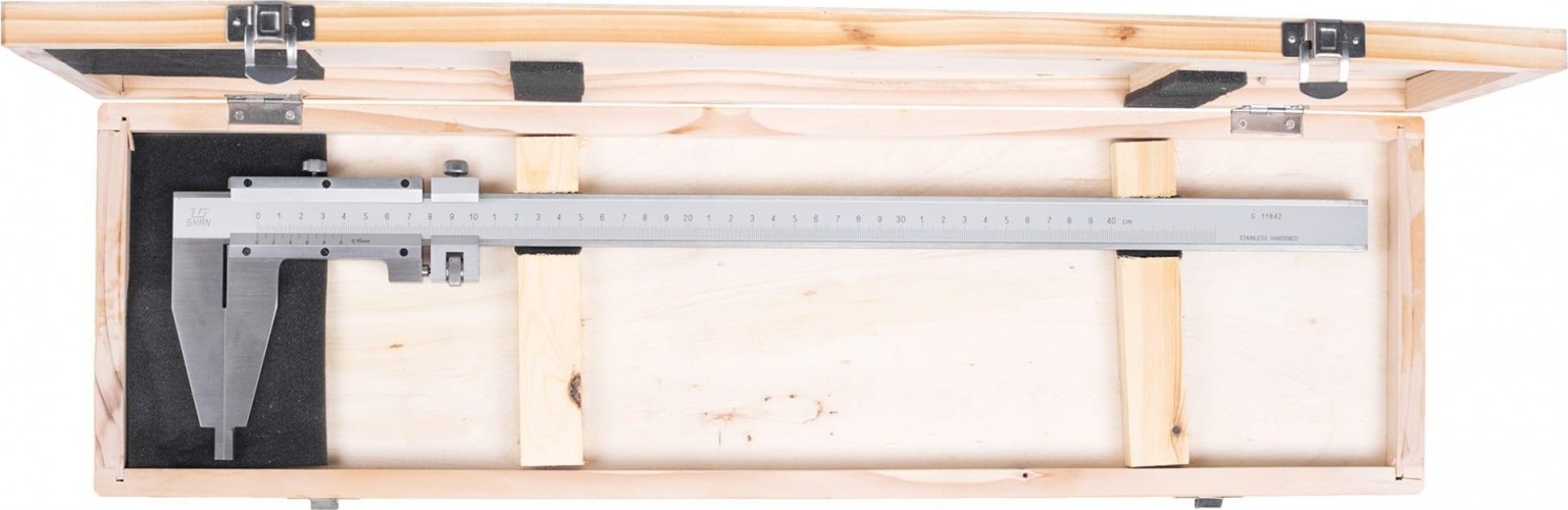 Штангенциркуль SHAN ШЦ-III 2000 0,1, L - 2000 мм губки 200 мм 204254 - изображение 3