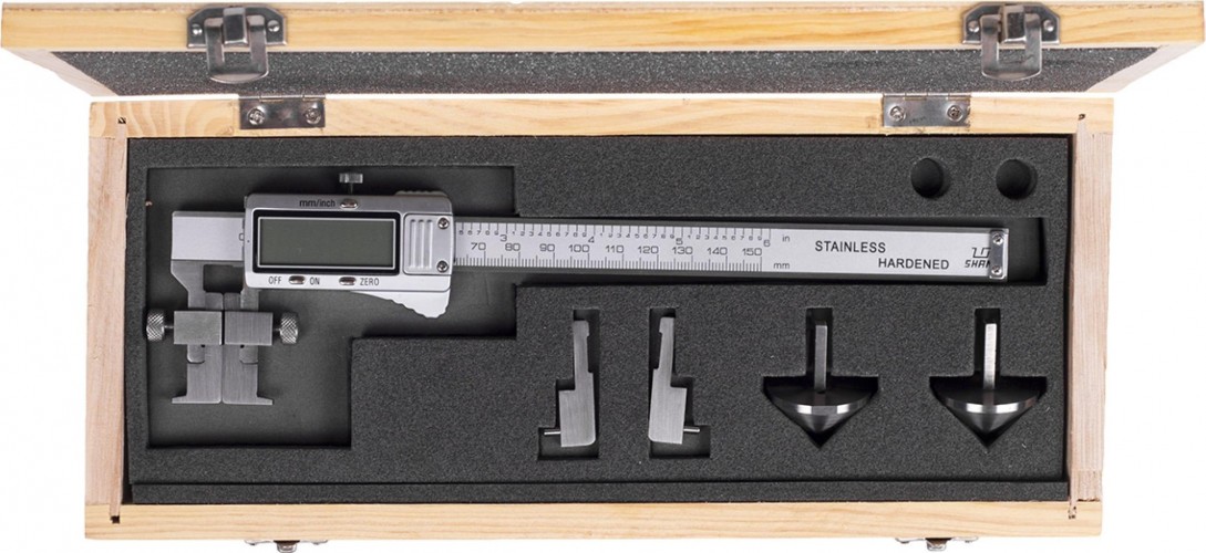 Штангенциркуль SHAN  со смен. нас. ШЦЦСС- 200 0,01 электр. 123693 - изображение 5