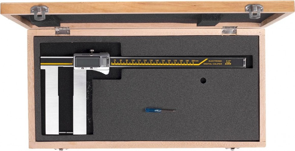 Штангенциркуль специальный SHAN ШЦЦСК-6 0-200 0,01 для измерения наружних канавок и пазов 136269 - изображение 2