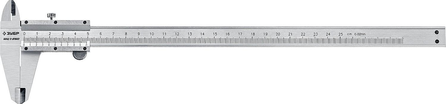 Штангенциркуль ЗУБР ПРОФЕССИОНАЛ шц-1-250, стальной, 250мм 34514-250