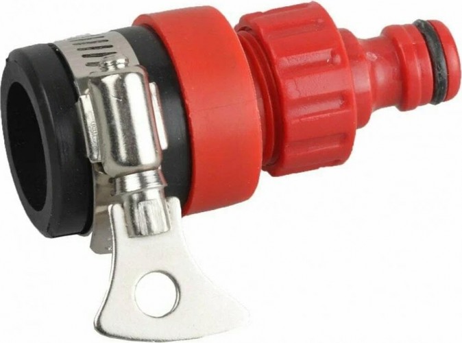 Штуцер без резьбы GRINDA 1/2" пластмассовый, с хомутом 8-426320 8-426320_z01 - изображение 2