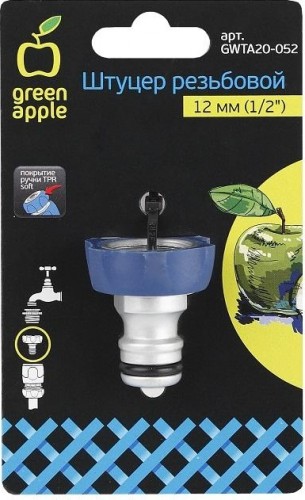 Штуцер GREEN APPLE 1/2" внутренняя резьба, алюминий GWTA20-052 Б0003111 - изображение 2