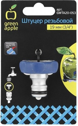 Штуцер GREEN APPLE 3/4" внутренняя резьба, алюминий GWTA20-053 Б0003112 - изображение 2