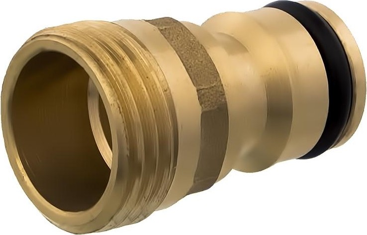 Штуцер QUATTRO ELEMENTI  внеш. резьба 1/2"-брс папа, латунь 246-296 - изображение 2