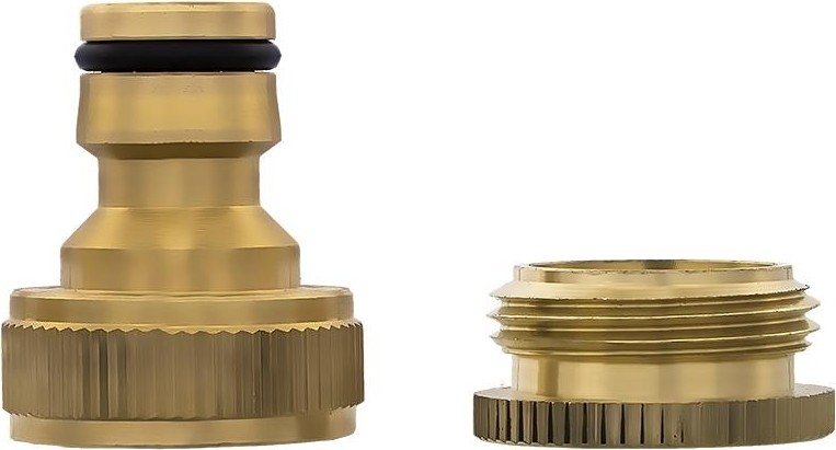 Штуцер QUATTRO ELEMENTI  внутр. резьба 1/2" и 3/4"-брс папа, латунь 246-357 - изображение 3