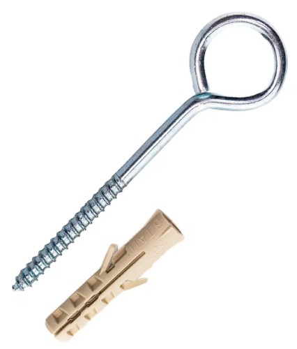 Шуруп-кольцо SORMAT 4х50 с дюбелем NAT 6 (6 шт.) 9630290451 - изображение 2