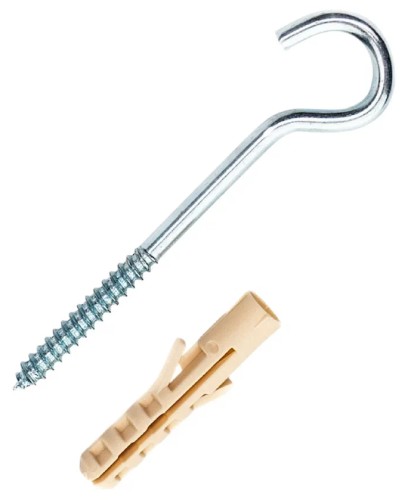 Шуруп-полукольцо SORMAT 4х50 с дюбелем NAT 6 (6 шт.) 9630290452 - изображение 2