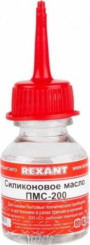 Силиконовое масло REXANT ПР3930 пмс-200, 15 мл, носик, (полиметилсилоксан) 09-3930