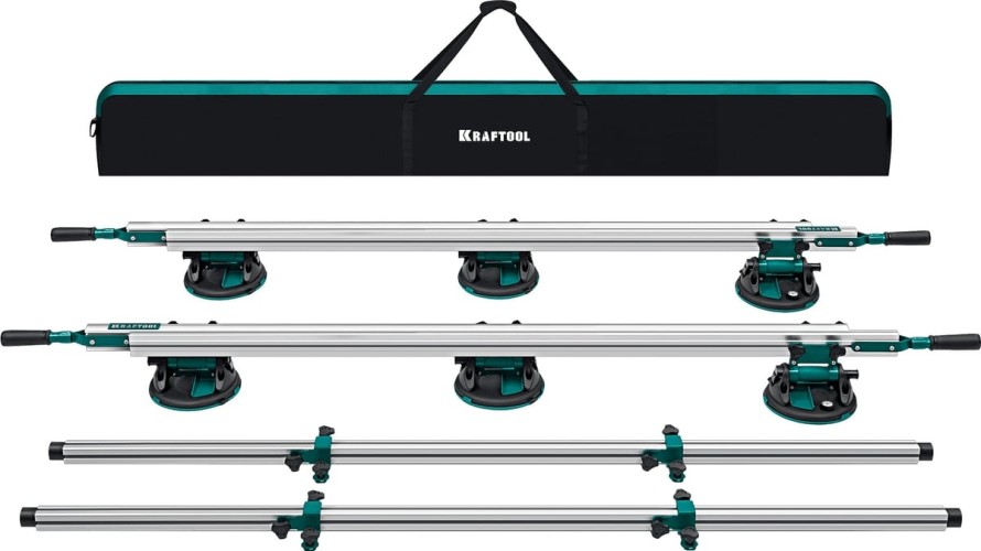 Система для переноса KRAFTOOL TCS-150 330х170 см, макс 150 кг, крупноформатной плитки 33255 - изображение 2