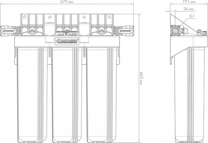 Система фильтров ДЖИЛЕКС 1М 20" Т3 9063 9063 - изображение 4