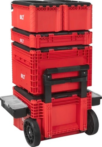Система хранения инструментов №3 серия  DLT RED PRO в сборе (кейс №2,5,кейс-тележка №2,кейс №3-2шт) 4058 - изображение 4