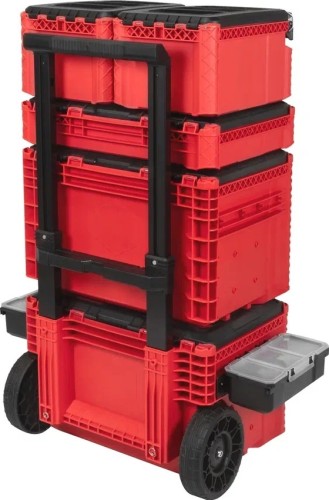 Система хранения инструментов №3 серия  DLT RED PRO в сборе (кейс №2,5,кейс-тележка №2,кейс №3-2шт) 4058 - изображение 3
