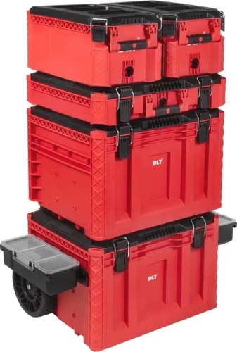 Система хранения инструментов №3 серия  DLT RED PRO в сборе (кейс №2,5,кейс-тележка №2,кейс №3-2шт) 4058 - изображение 2