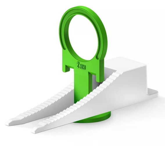 Система выравнивания плитки ЗУБР 33832-H50 Кольцо, 2,0 мм, зажим+клин, 50+50 шт.