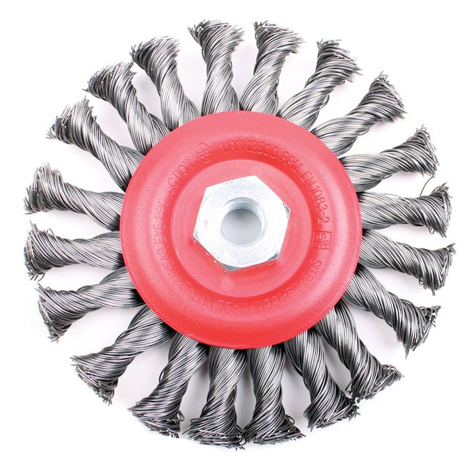 Дисковая щетка SIT U125, жгутовая, диаметр 125мм, посадка М14