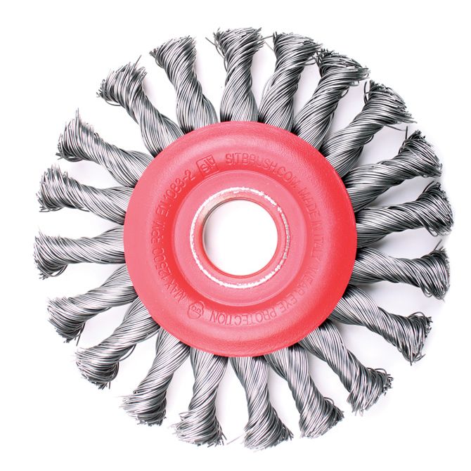 Дисковая щетка SIT U125, жгутовая, диаметр 125мм, посадка 22,2мм
