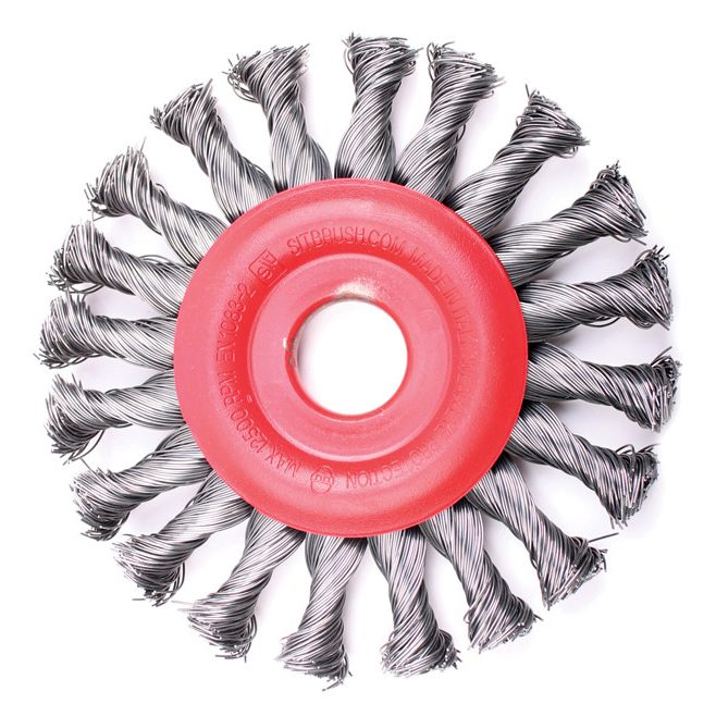 Дисковая щетка SIT U125, жгутовая, диаметр 125мм, посадка 22,2мм - изображение 2