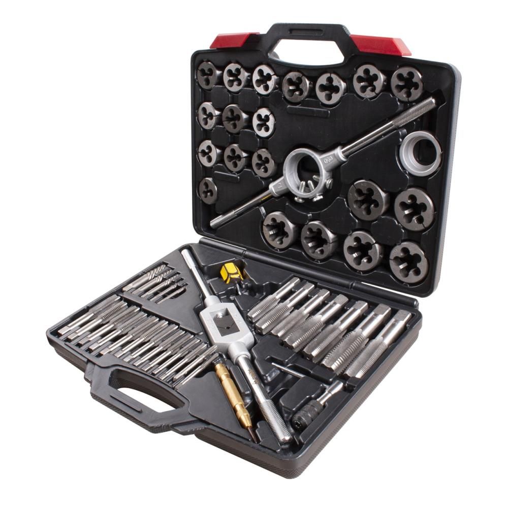 Набор метчиков и плашек МАСТАК, SK-5 1/4-1, кейс, 51 предмет