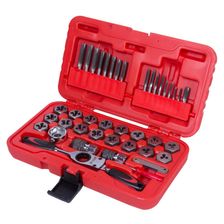 Набор метчиков и плашек МАСТАК, SK-5 M3-M12, кейс, 40 предметов - изображение 2