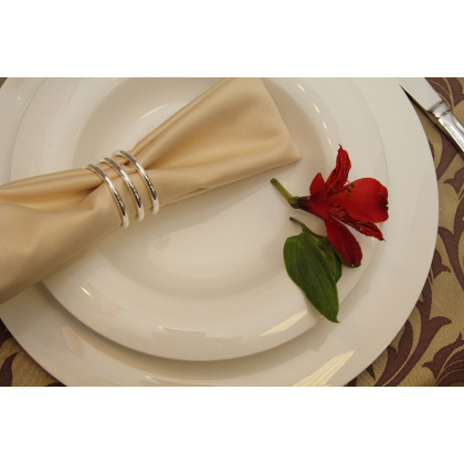 Скатерть 145х145 см «Ричард» золотая - изображение 3