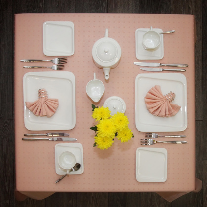 Скатерть 145х195 см «Мираж» бежевая - изображение 2