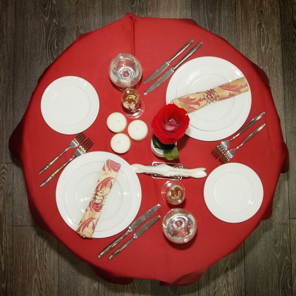 Скатерть 145х195 см «Ричард» бордо - изображение 2