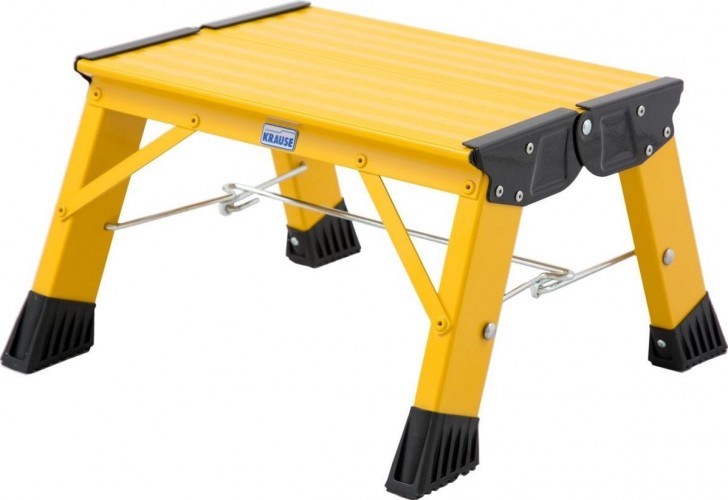 Складная подставка KRAUSE MONTO TREPPY PLUSLINE 1 ступень, желтая 130334