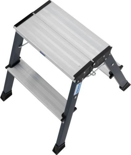 Складная подставка KRAUSE MONTO TREPPY 2х2 двухсторонняя, анодированная 130174 - изображение 3