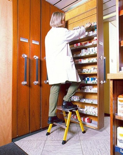 Складная подставка KRAUSE MONTO ROLLY 2х2 двухсторонняя, желтая 130044 - изображение 2