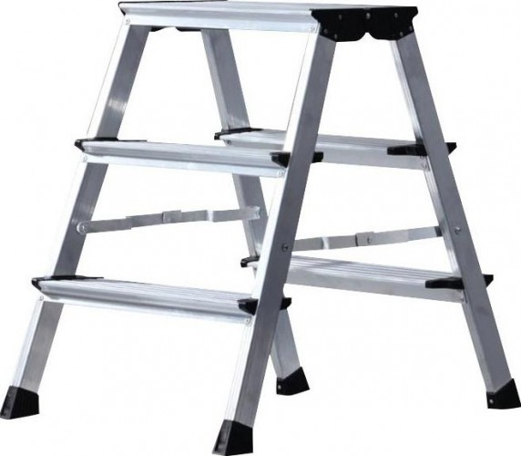 Складная подставка KRAUSE TREPPO 2x3 двухсторонняя, широкие ступени 126030