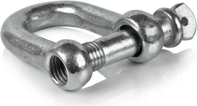 Скоба  12 мм такелажная оцинкованная 00000353