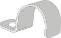 Скоба  16 - 17 мм металлическая однолапковая RB16-17SMO41