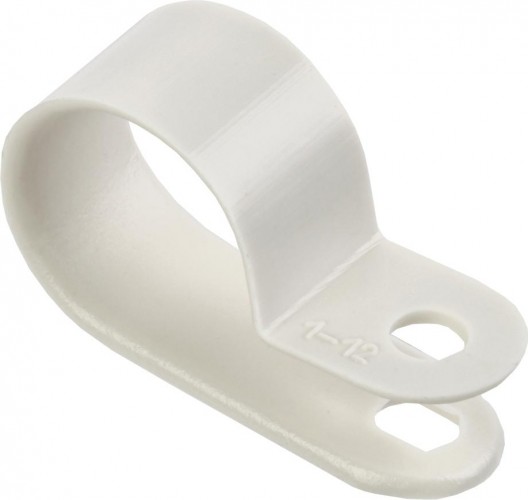 Скоба крепежная IEK 16мм нейлон бел. (уп. 50шт) USK11-16-050-K01