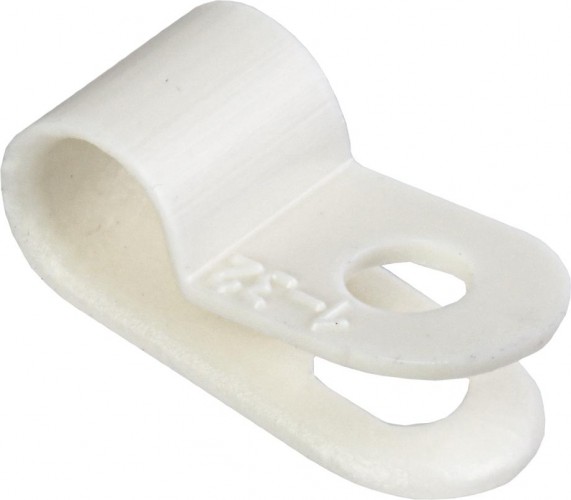 Скоба крепежная IEK 5мм нейлон бел. (уп. 50шт) USK11-05-050-K01