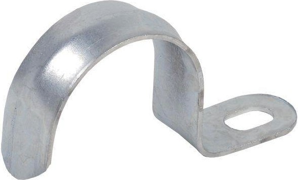 Скоба металлическая IEK ELASTA крепежная однолапковая d25-26мм (уп.10 шт)  CMAT10-25-010