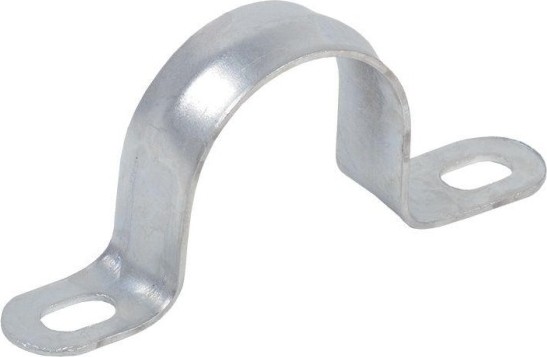 Скоба металлическая IEK ELASTA крепежная двухлапковая d16-17мм (уп.10 шт)  CMAT11-16-010