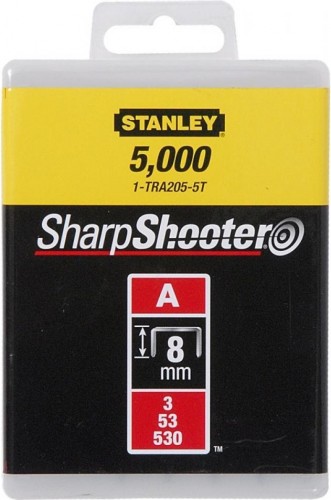 Скоба STANLEY 1-TRA205T для степлера "light duty" тип “a” (5/53/530) 8мм/