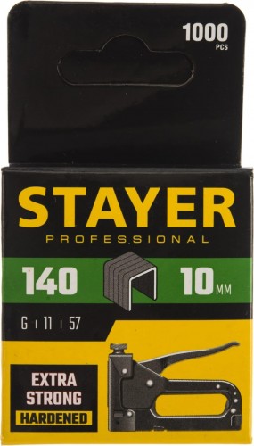 Скоба STAYER MASTER 10 мм для степлера плоские тип 140, 1000 шт 31610-10