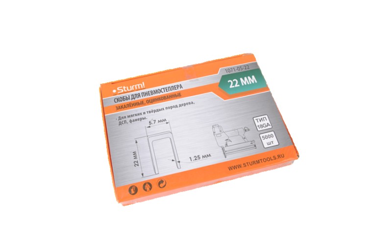 Скоба Sturm 1071-05-22 5000шт. - изображение 3